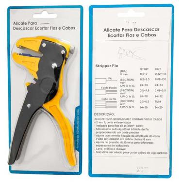 Imagem de Alicate Descascador Desencapador de Fio e Cabo de 0 Automático profiss