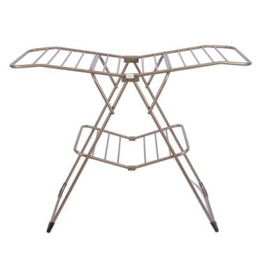 Imagem de Varal De Chão Asa Delta Pintura Eletrostática Champagne Premium - Seka