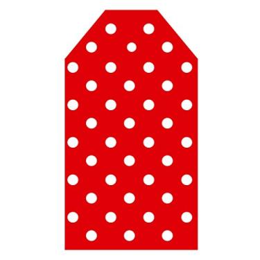Imagem de The Gift Wrap Company 4601 07 Mega Dot Saco gigante para presente com etiqueta vermelha, 91 x 111 cm, vermelho