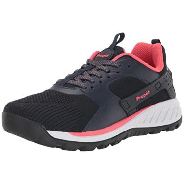 Imagem de Propét Tênis feminino de caminhada com viseira, Azul marinho/melão, 8 Wide