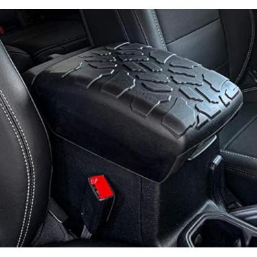 Imagem de Braçadeira de pneu Boomerang para Jeep Wrangler JL (2018-2021) - Capa de apoio de braço de console central
