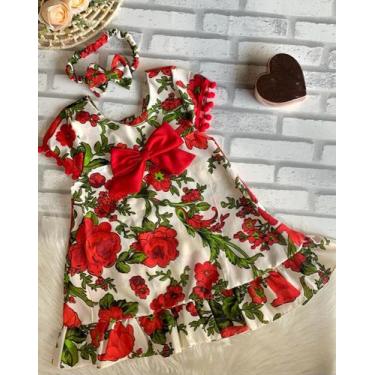 Imagem de Vestido Infantil para Menina com Tiara - Mundo Kids