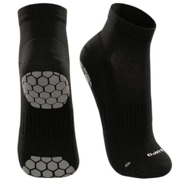 Imagem de Meia Lupo Cano Curto Antiderrapante Pilates 3310-003, Preto, 41-44