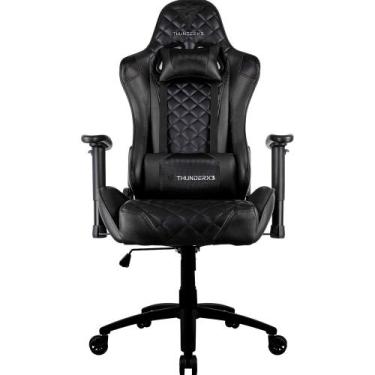 Imagem de Cadeira Gamer Thunderx3 TGC12 Preto, TGC12, Com Almofadas, Reclinável,