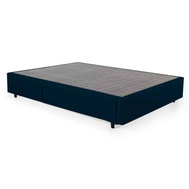 Imagem de Base para Cama Box Solteiro Guldi com Guarda Objetos Azul