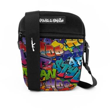 Imagem de Shoulder Bag Mini Bolsa Lateral Pega a Visão Grafite - MP Moda Masculi