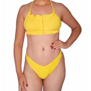 Imagem de Conjunto Biquíni concha com bojo e biquíni asa delta fio dental - De u