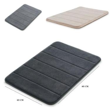 Imagem de Tapete De Banheiro Memória Super Soft Antiderrapante Absorvente Casa Q