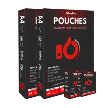 Imagem de Plastico Plastificação 400 Grafity 1 Cento CPF, 1 Cento RG, 2 Cento A4