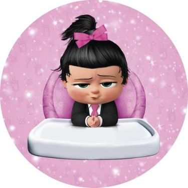 Imagem de Painel De Festa Redondo 1,50x1,50 -  A Poderosa Chefinha Claquete Bril