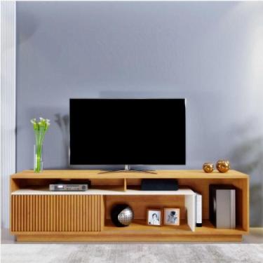 Imagem de Rack Granada Para Tv Até 75" Mavaular Naturalle/Off White - MAVAULAR M