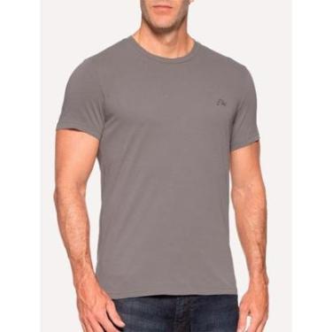 Imagem de Camiseta Ellus Masculina Cotton Fine Aquarela Classic Grafite-Masculino