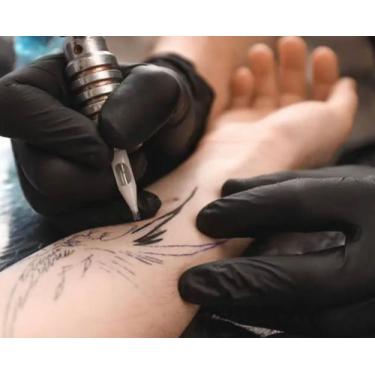Imagem de Luva Nitrílica Para Tatuador, Tattoo,  Estúdio De Tatuagem e Estética 