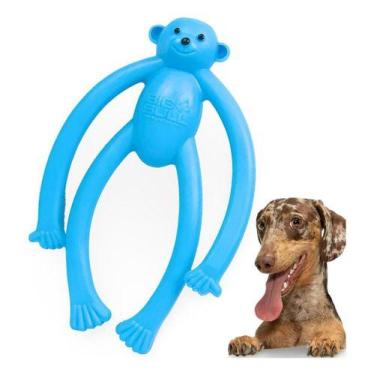 Imagem de Mordedor Para Cachorro Pequeno Macaco Maciço Pet Brinquedo para cães -