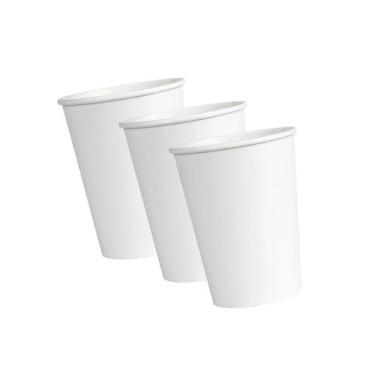Imagem de Copo De Papel Biodegradavel 200ml Branco 50U Kit 3 - Vitapack