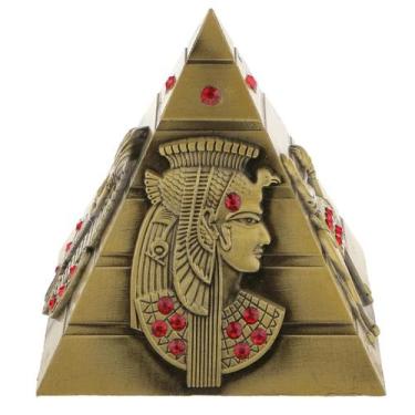 Imagem de Mini Pirâmide Estátua Egito Decoração Escultura Enfeite Meta - Lar Pre
