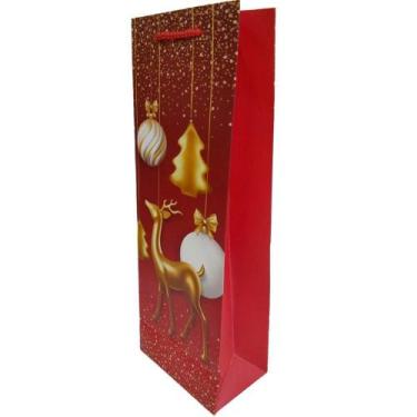 Imagem de Sacola/Embalagem para Presente 36x12x8cm Natal 3 - Quanhe