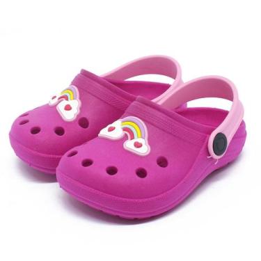 Imagem de Sandalia babuche Chinelo Menina Delicada Bebe Macio e Leve voltas aula