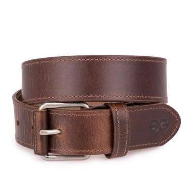 Imagem de Cinto Correia Masculino Couro Legitimo Casual 4cm Largura - ELLO GRIFF