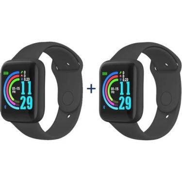 Imagem de 2 Relógios Smartwatch D20 Casal Instagram Facebook Whatsapp - Monac