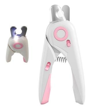 Imagem de Cortador de Unha Pet Cao Gato Cachorro Lanterna Led Lixa de Unha Resistente Eficiente Confortavel Seguro