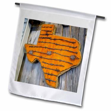 Imagem de 3dRose fl_94601_1 Texas, Pecos Museum Expositor de arame farpado Walter Bibikow, 30 x 45 cm