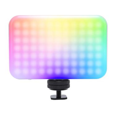 Imagem de Luz de Vídeo RGB, Luz de Câmera LED Magnética 0-360 Cores, 2500-9000K Regulável, Iluminação Fotográfica Portátil de 3000mAh Com Sapata Fria, 26 Modos de Cena para Vlogging