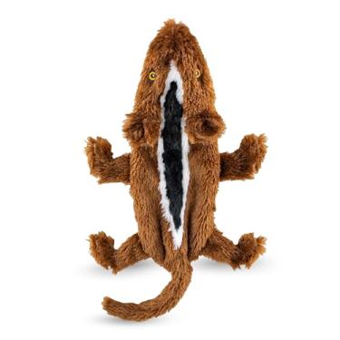 Imagem de FGA MARKETPLACE Brinquedo de pelúcia para cães sem recheio, sem barulho, estilo divertido que vai divertir o seu cão por horas, recomendado para cães pequenos e médios de 53 cm de comprimento (esquilo)