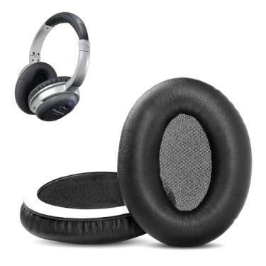 Imagem de HTINDUSTRY Almofadas auriculares de substituição compatíveis com Panasonic RP-HC300 RP-HC500 Fones de ouvido com couro proteico mais macio/espuma de memória