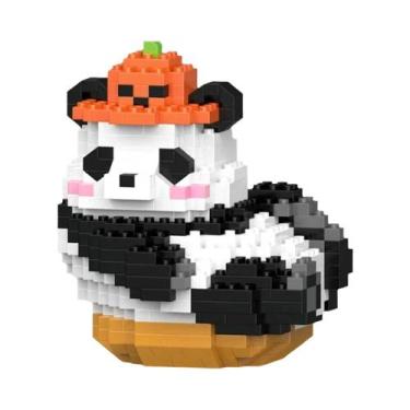 Imagem de Blocos de Construção Educacionais DIY - Panda Chinês - Mini Animais - 