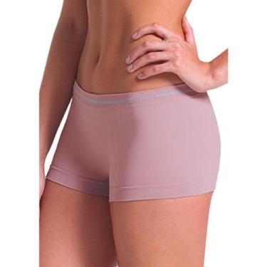 Imagem de Calcinha Boxer Box Lupo Loba Microfibra Sem Costura , Nude, M