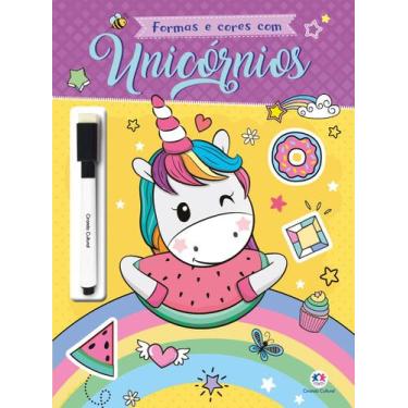 Imagem de Livro - Formas e cores com unicórnios