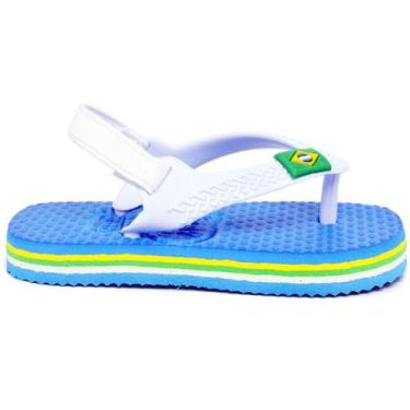 Imagem de Chinelo Bebe Menino Leve Confort Elastico Primeiros Passos - Rubim Cal