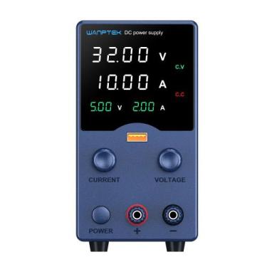Imagem de Fonte de Bancada Wanptek GA3010 32V 10A 320W 4 Dígitos Azul - BringIT,