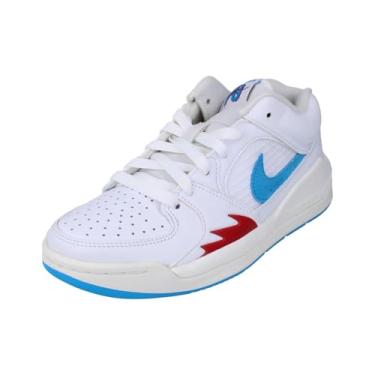Imagem de Tênis feminino Jordan Stadium 90 (FB2269-100, branco/vela/vermelho academia/azul claro escuro) tamanho 42