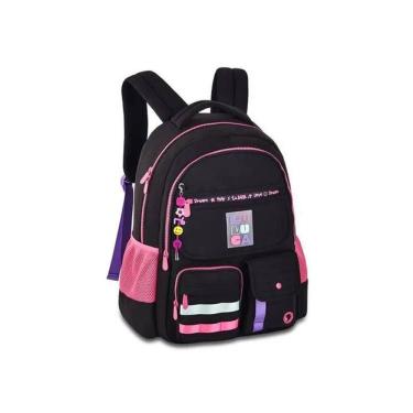 Imagem de Mochila Escolar Juvenil Feminina De Costas Luluca
