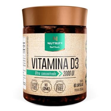 Imagem de Nutrify - Vitamina D3 60 Caps - 50 mcg por Cápsula - Saúde Óssea e Imunidade - Sem Glúten