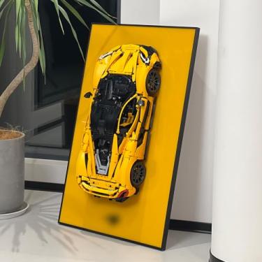 Imagem de iLuane Display Wallboard for Lego Technic McLaren P1 Model Car Racing Hypercar Model Kit 42172, Adult Collectibles Wall Mount, Home or Office Décor (No Car Included)