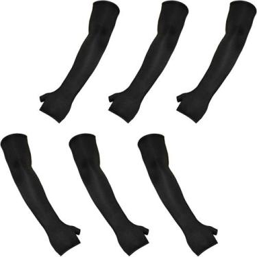 Imagem de Kit 3 pares de manguitos com proteção UV50+ com dedo (par) - EX311, Pr