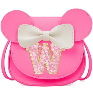 Imagem de OYLOLA Presentes de aniversário para meninas de 3, 4, 5, 6, 7 e 8 anos, bolsa infantil para meninas pequenas, presente para meninas, Rosa brilhante, W