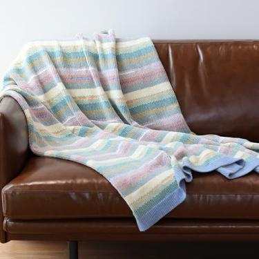 Imagem de Itigoitie Manta de fio de chenille macio 91 cm x 122 cm, cobertor de malha feito à mão, cobertor decorativo para primavera e outono, cobertor macio e aconchegante de malha quente para cama de sofá,