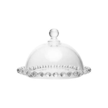 Imagem de Mini Prato De Cristal Com Tampa Pearl 14cm Doces - Wolff