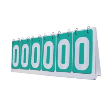 Imagem de rockible Pontuação de placar de placar esportiva Flip Score Board Score Counter for Volleyball, Verde