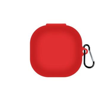 Imagem de Capa de silicone compatível com SHOKZ OpenFit 2 com chaveiro, capa protetora macia e resistente à prova de choque para OpenFit 2 para mulheres e homens