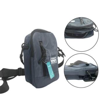 Imagem de Bolsa Pochete Lateral Transversal Vários Modelos Cores Ziper Saída Fon