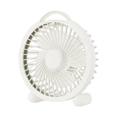 Imagem de Ioensy Mini fã de fãs de fãs de desktop fã pessoal fã USB Recarregável conveniente silencioso para o quarto de carro Dormitório de viagem em casa
