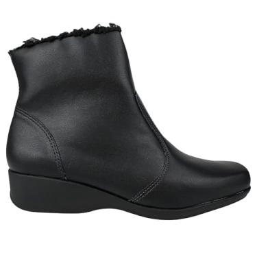 Imagem de Bota Feminina Serena Forrada com Lã Cano Curto (Preto, BR, Adulto, Numérico, 35)