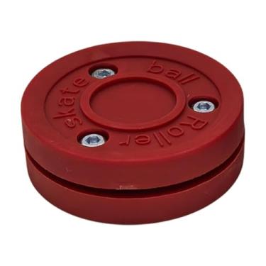 Imagem de Vaveren Roller Hockey Puck Puck Ice Hockey Puck Gift Street Hockey Puck Puck Puck para Profissionais de Concurso de Match Indoor Adolescentes, Vermelho