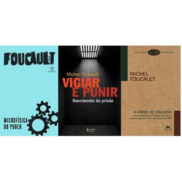 Imagem de Kit 3 livros Microfísica do poder + Vigiar e punir + A ordem do discurso