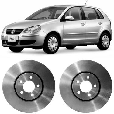 Imagem de Par Disco Freio Volkswagen Polo 1.6 8v 2003 A 2015 Dianteiro Ventilado